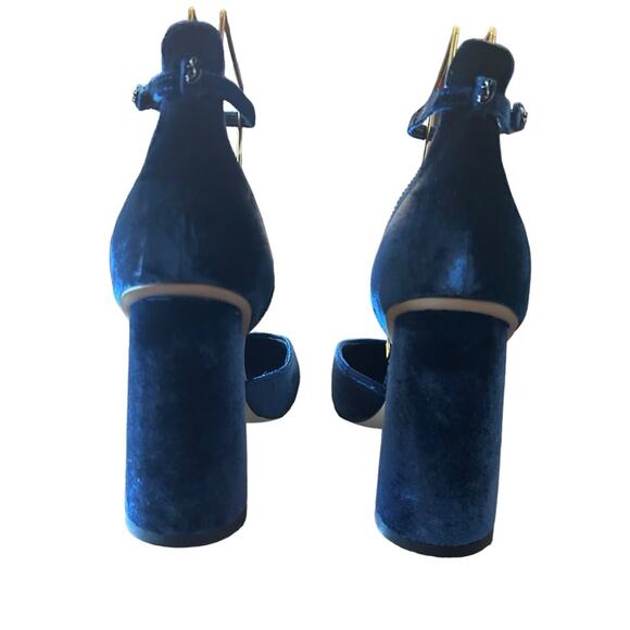 Sam Edelman Christine Two Tone Ankle Strap Block Heels Classic Modern NEW 9 - Picture 5 of 11